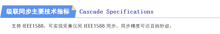 级联同步主要技术指标 级联同步主要技术指标